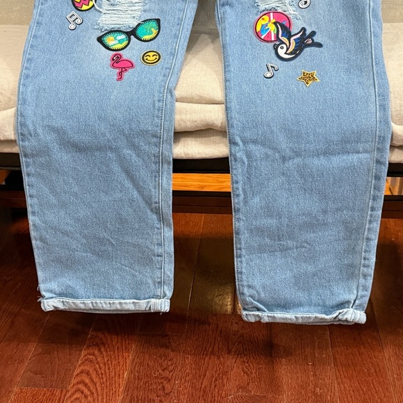 Curtain Call Costume Overalls Patches Adult A2X - Picture 12 of 15